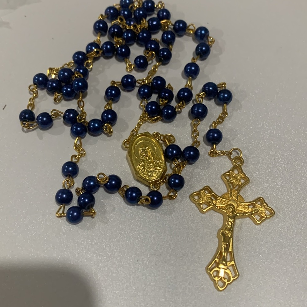 Blue & Gold Rosary
